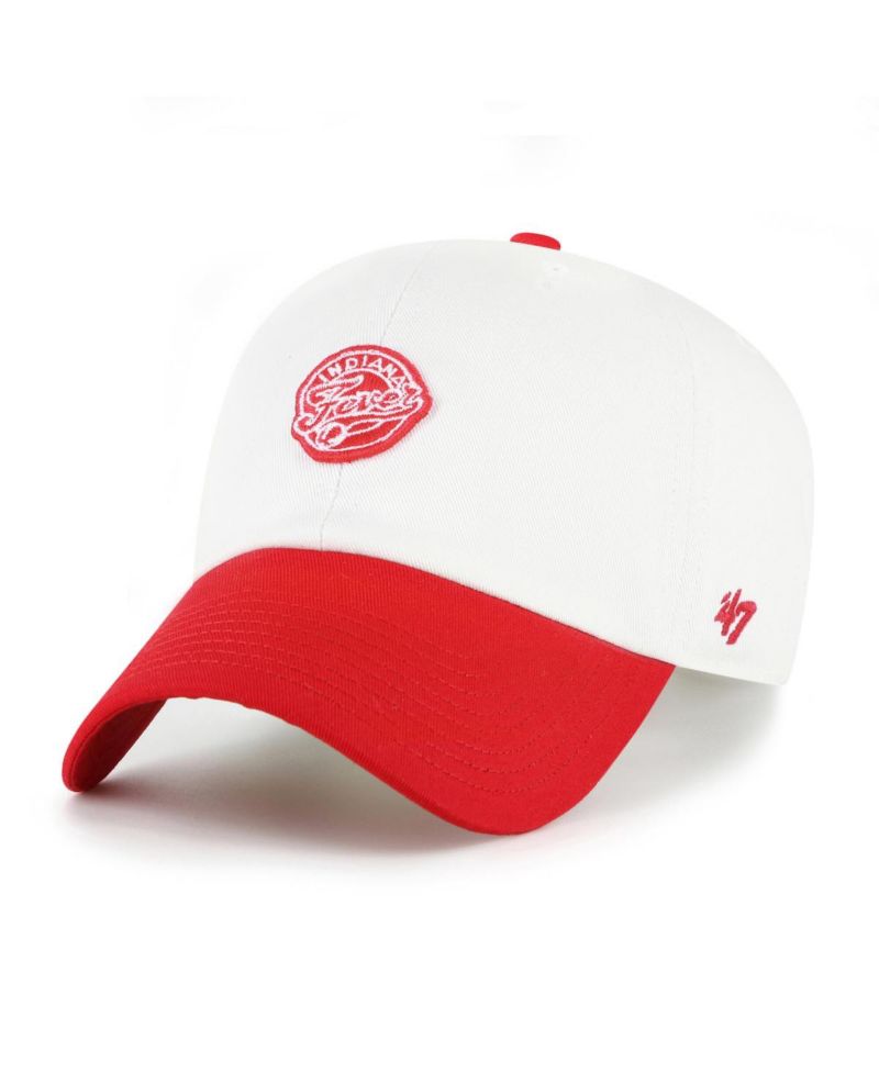 Men's and Women's White/Red Indiana Fever Contemporary Two-Tone Clean Up Adjustable Hat