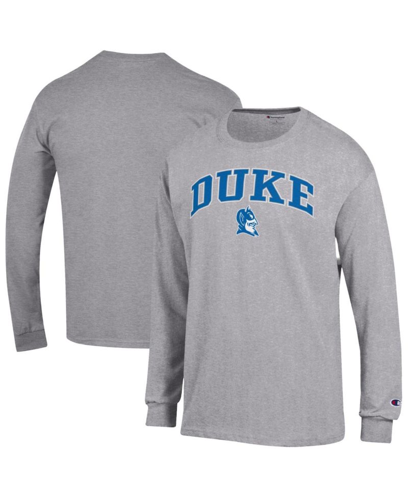 Men's Royal Duke Blue Devils Arch Over Logo Long Sleeve T-Shirt