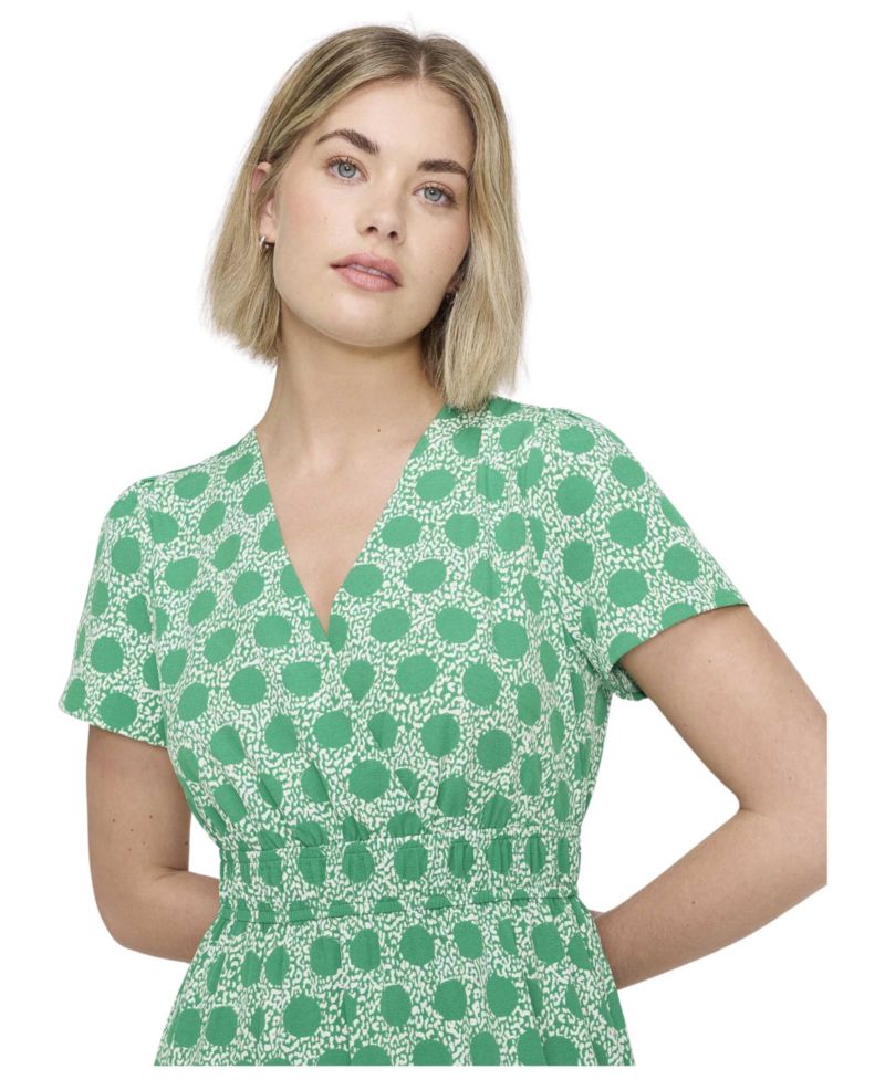 Women's Deena Wrap Tiered V-Neck Midi Dress