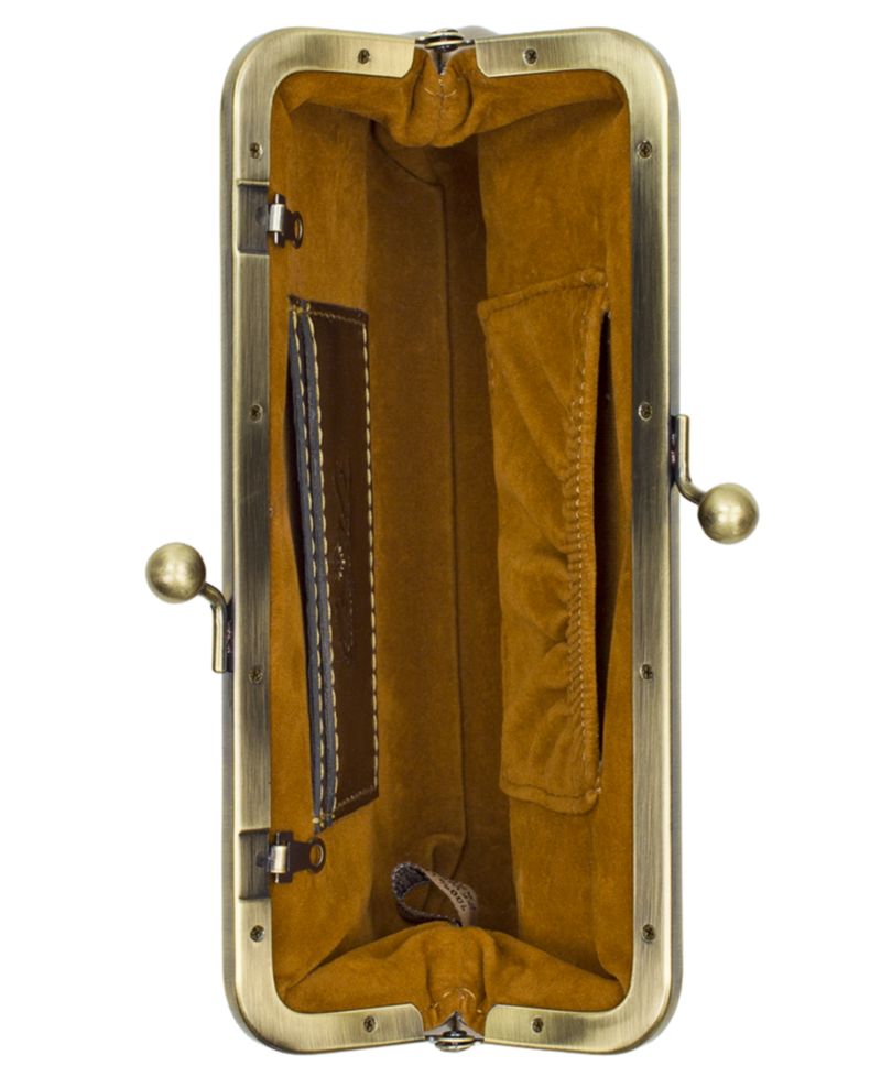Mini Potenaz Leather Frame Crossbody Bag