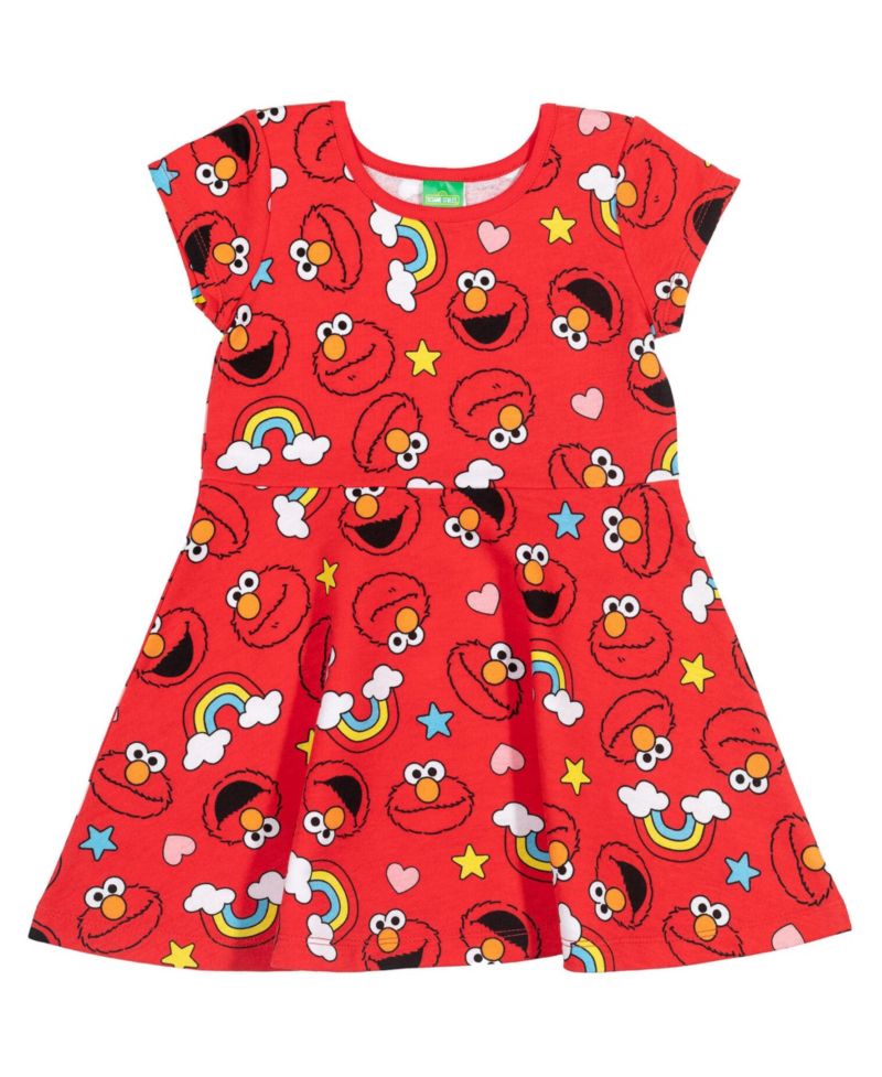 Girls (6-8) Elmo Dress with Scrunchie
