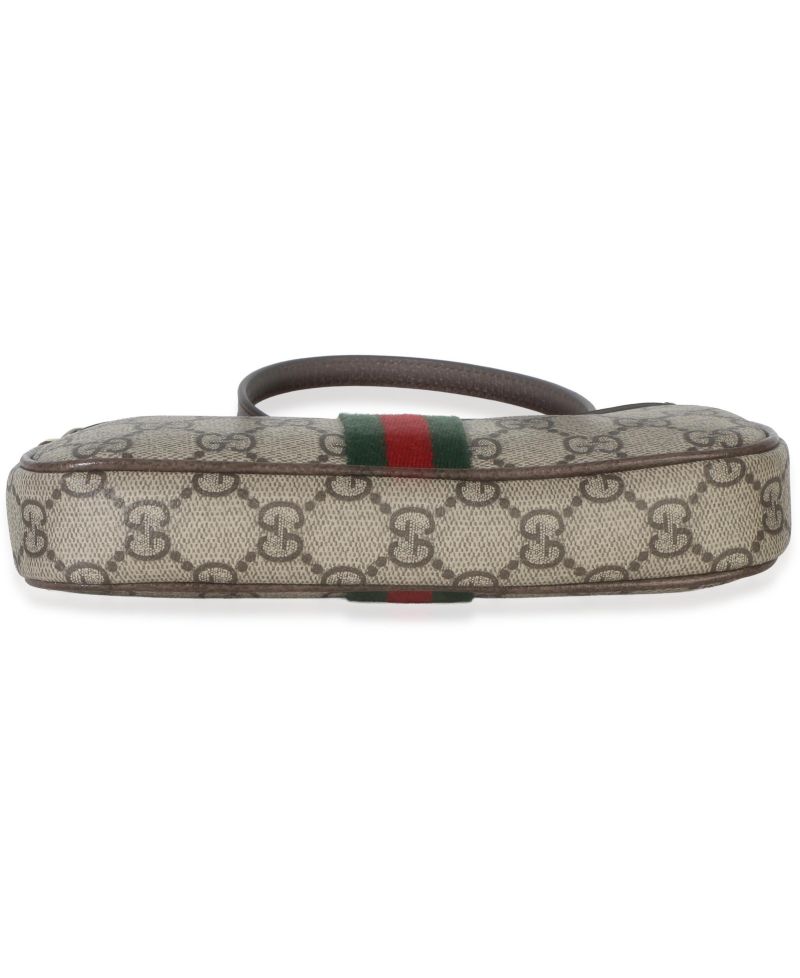 Beige Ebony GG Supreme Monogram Canvas Mini Ophidia Shoulder Bag
