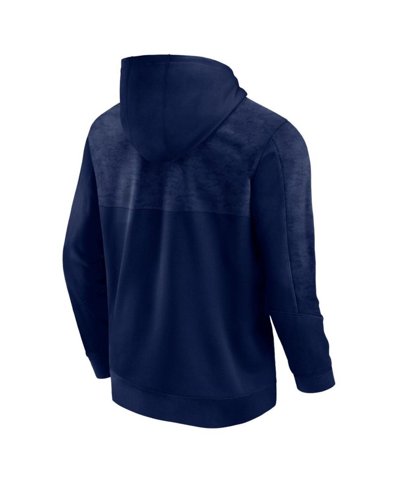 Men's Navy West Virginia Mountaineers Defender Pullover Hoodie