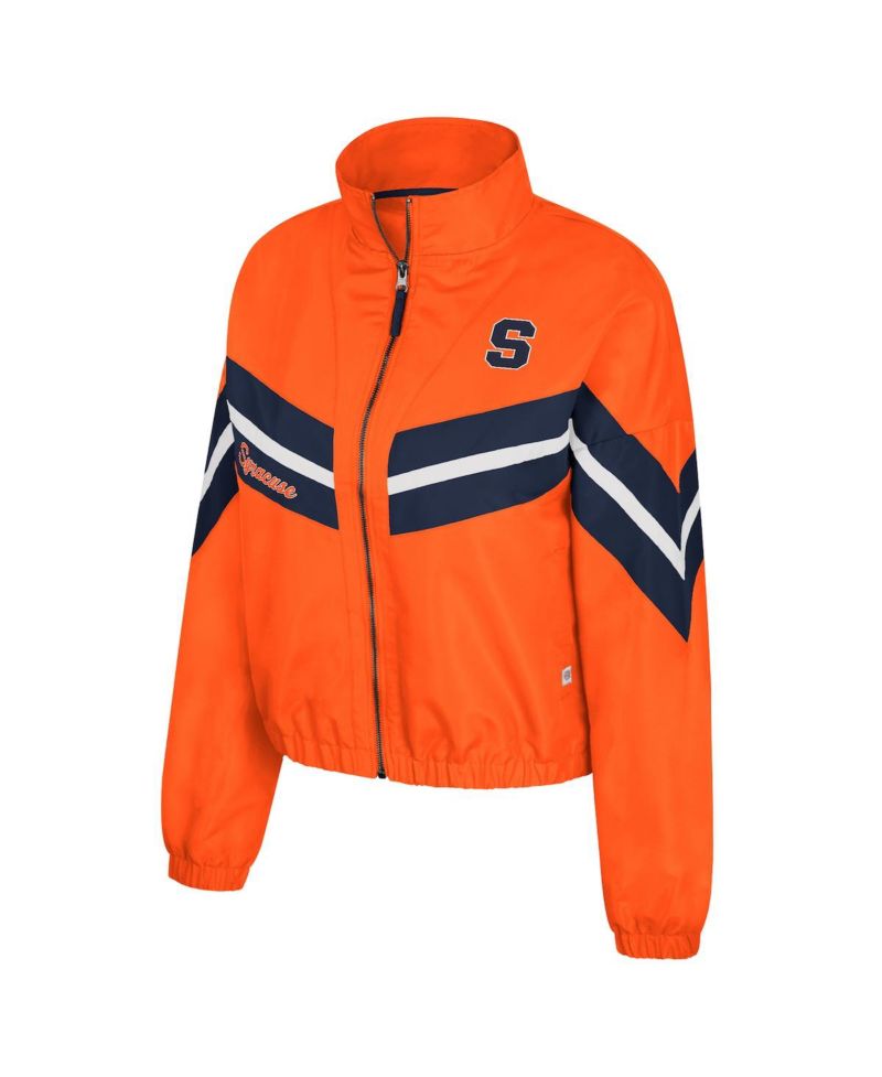 Women's Syracuse Orange Thin Ice Full-Zip Windbreaker Jacket