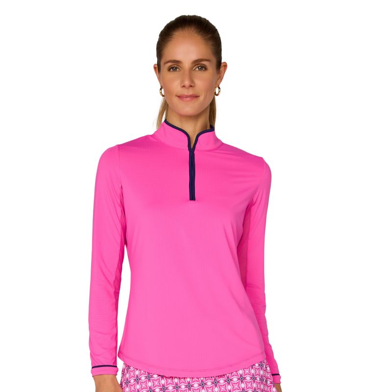 Women's Binding Quarter Zip Top