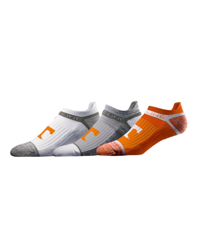 Men's and Women's 3-Pack Tennessee Volunteers Premium Low Ankle Socks Set