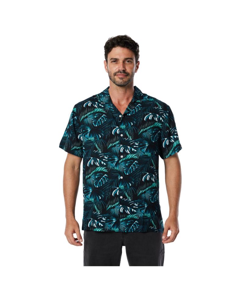 Men's Casual Button-Down Hawaiian Short Sleeve Shirt