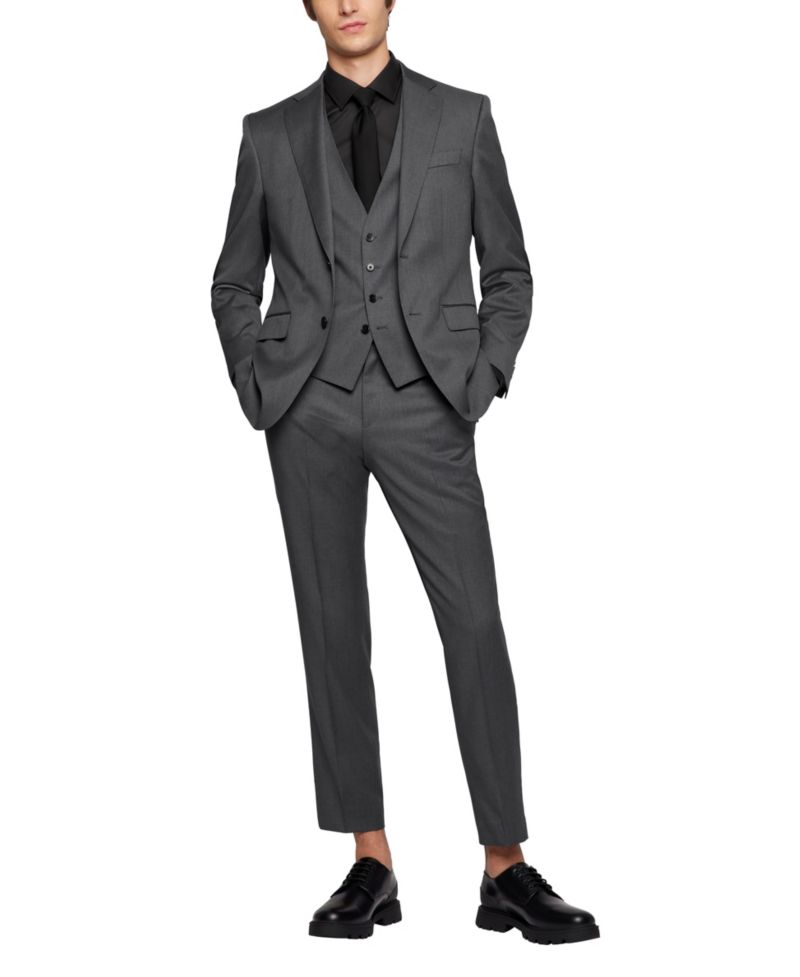 Men's Wool Serge Slim-Fit Vest