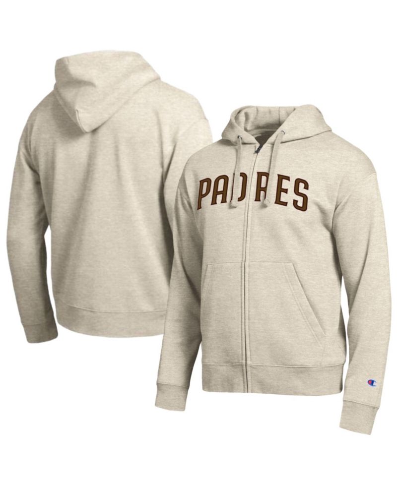 Men's San Diego Padres Sand All-Star Wordmark Full-Zip Hoodie