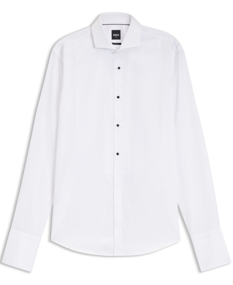 Men's Wrinkle-Free Cotton Poplin Regular-Fit Dress Shirt