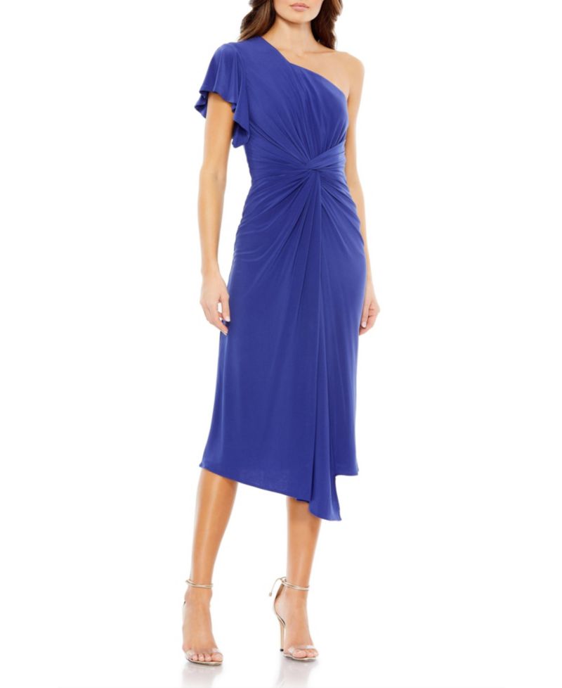 Women's One Shoulder Midi Length