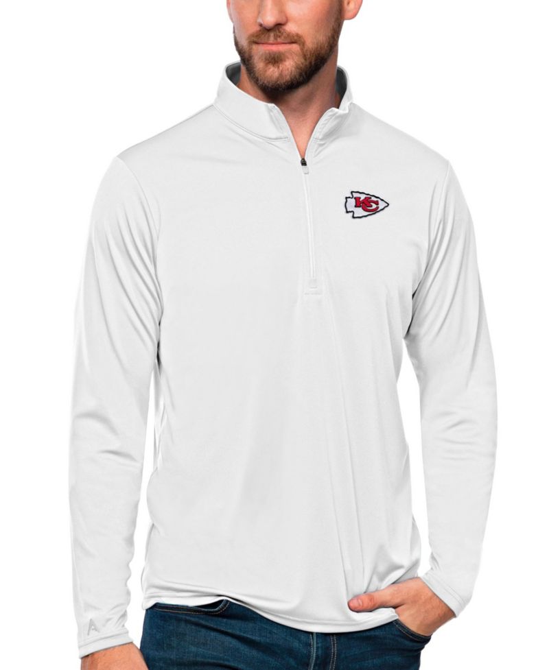 Men's Kansas City Chiefs Lightweight Tribute Quarter-Zip Pullover