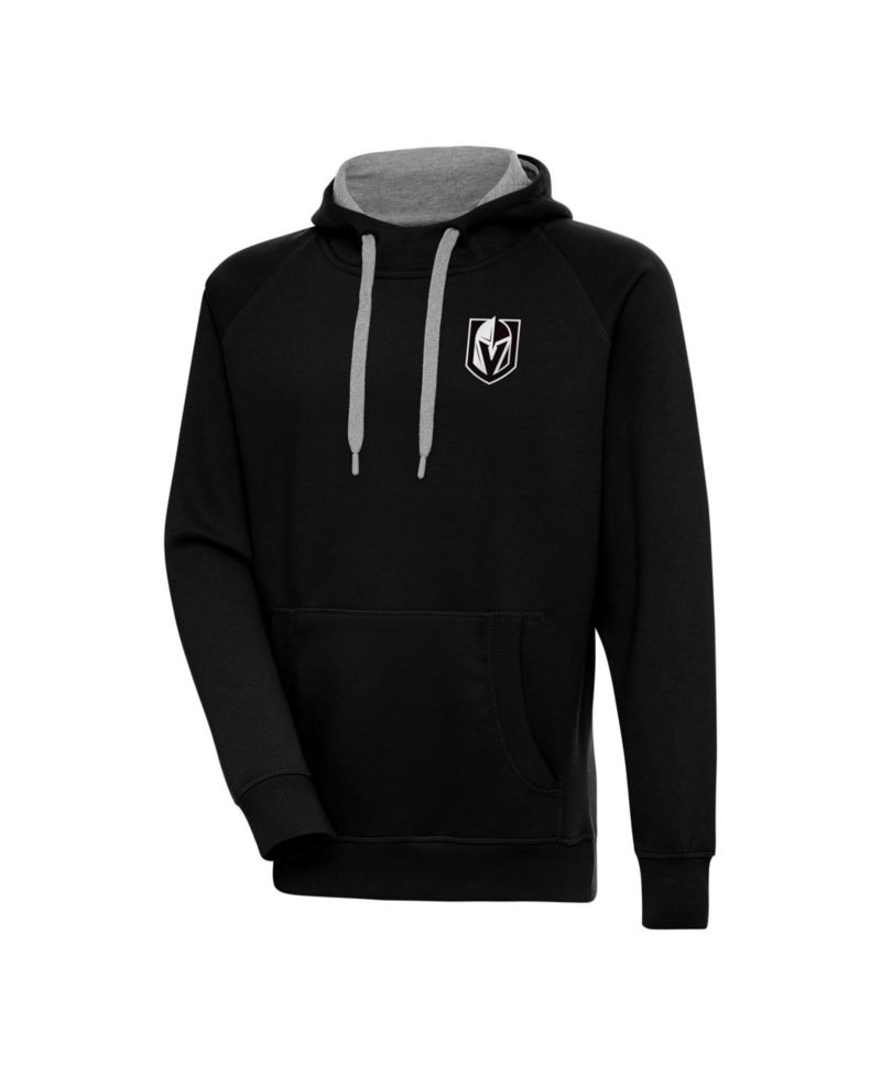 Men's Black Vegas Golden Knights Metallic Logo Victory Pullover Hoodie