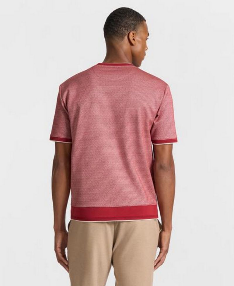 Men's Berkeley Jacquard Ribbed Crewneck T-Shirt