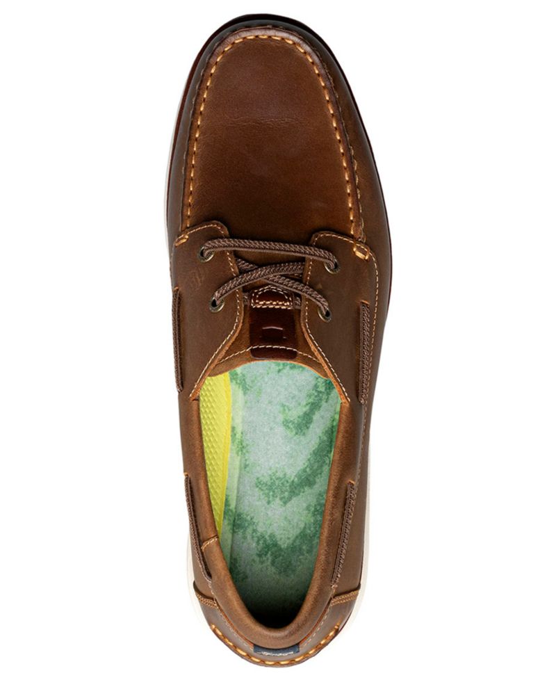 Tropics Elastic Lace Moc-Toe Boat Shoes