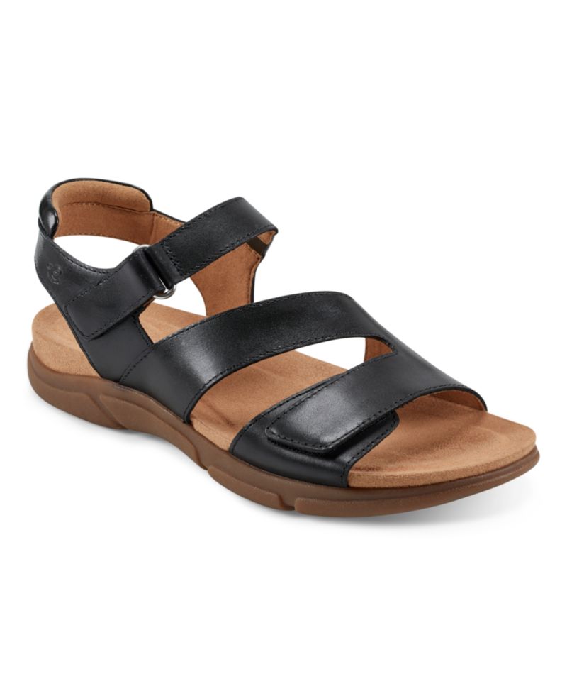 Mavey Strappy Leather Open Toe Flat Sandals