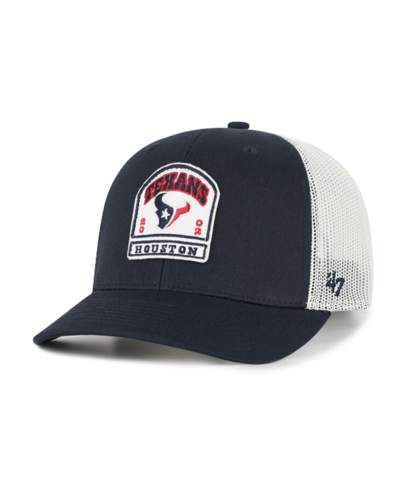 Men's '47 Navy Houston Texans Headstone Trucker Adjustable Hat