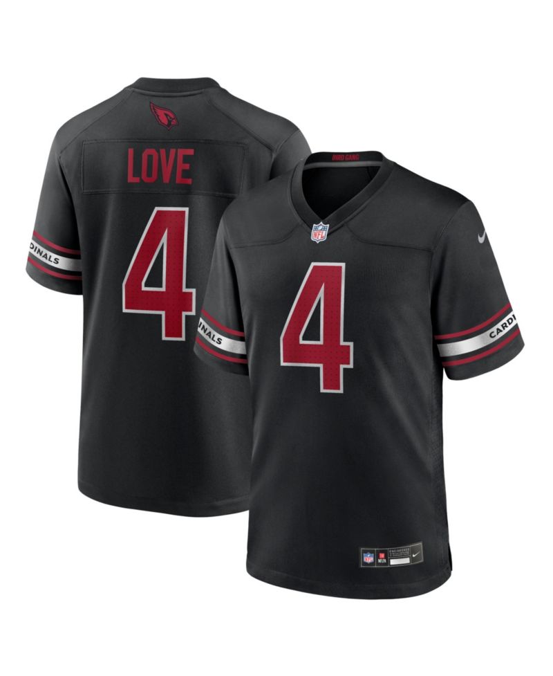 Men's Jeremiyah Love Black Arizona Cardinals Alternate Game Player Jersey