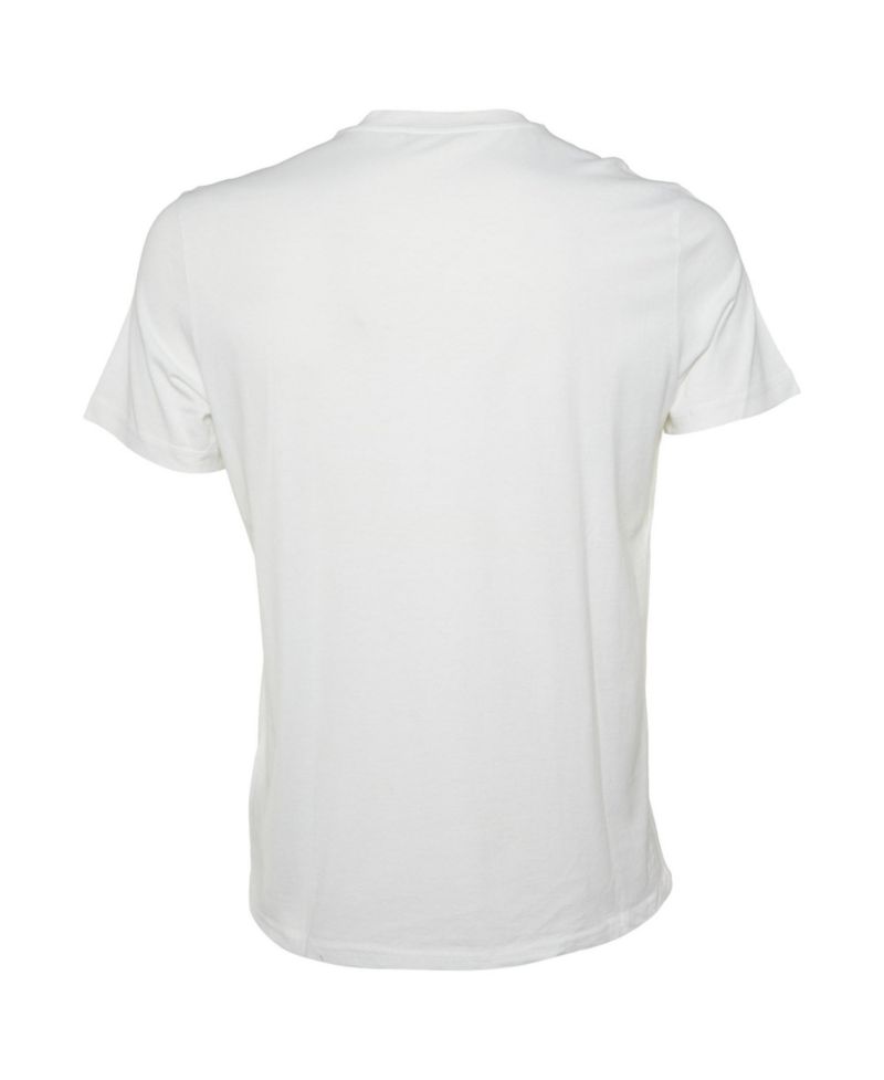 Women's Vertical Logo Embroidered Cotton T-Shirt