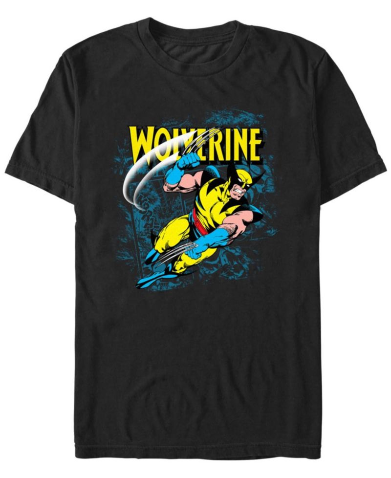 Men's Comic Wolf Short Sleeve T-Shirt