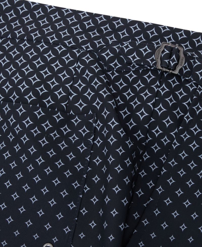 Men's Darli Ombr&eacute; Geometric-Print Swim Shorts