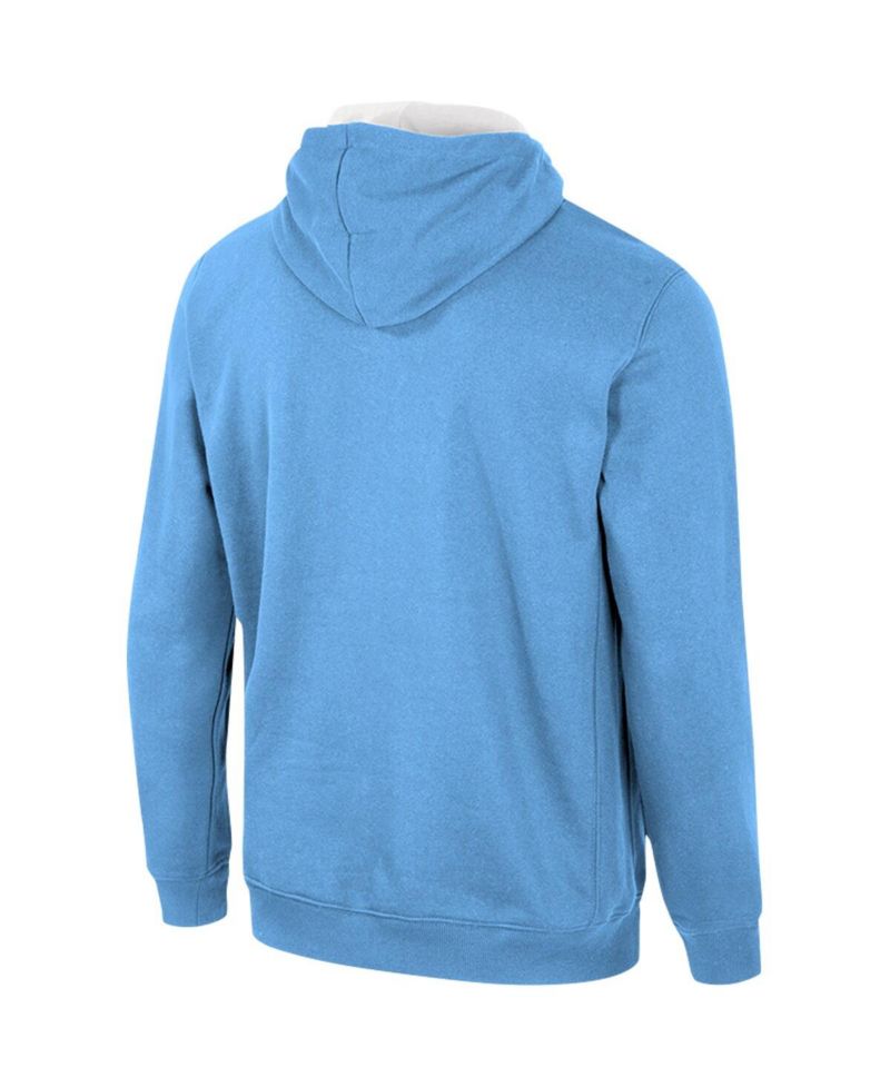 Men's Light Blue Columbia University Team Half-Zip Pullover Hoodie