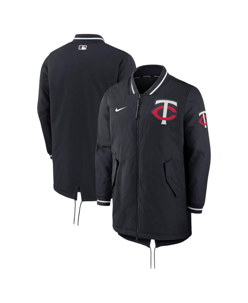Men's Navy Minnesota Twins Dugout Performance Full-Zip Jacket