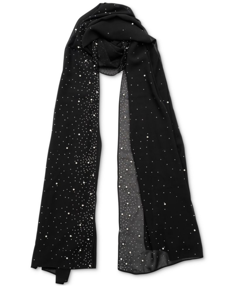 Embellished Wrap Scarf
