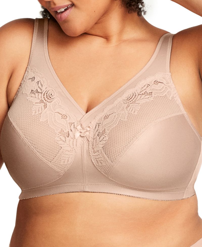 Women's Full Figure Plus Size MagicLift Wirefree Minimizer Support Bra 1003