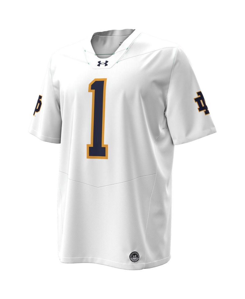 Men's White Notre Dame Fighting Irish Premier Football Jersey