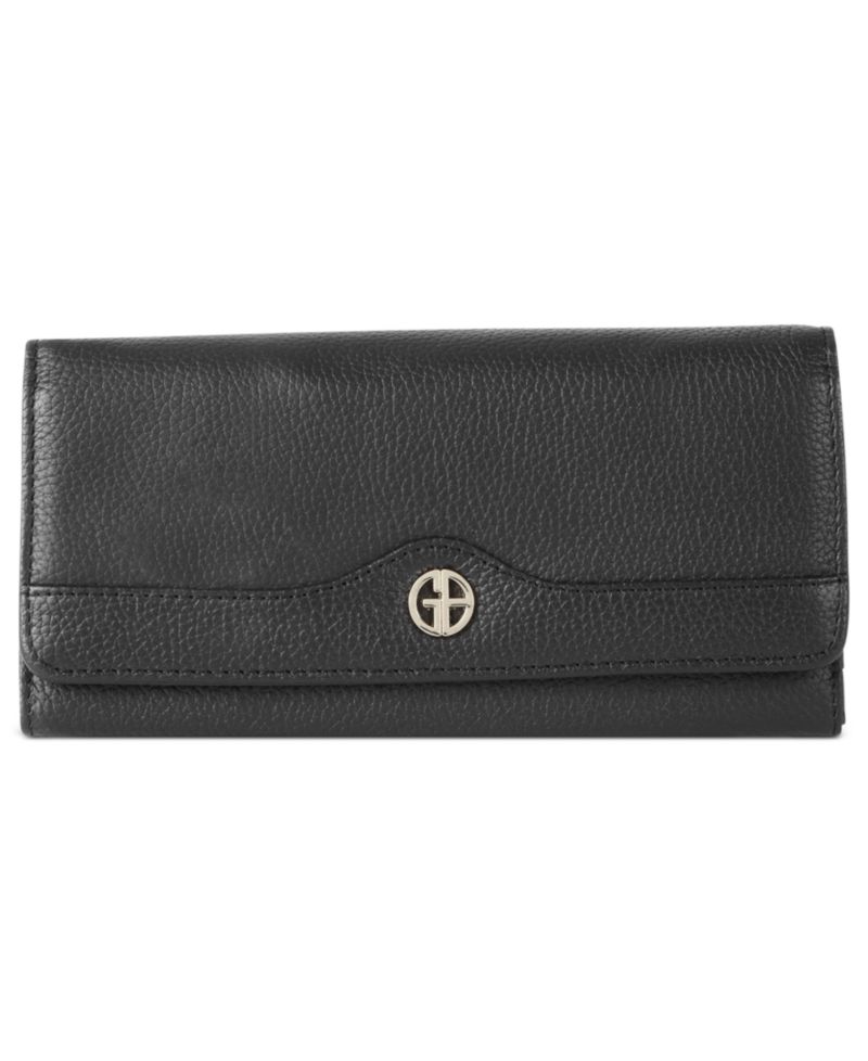Pebble Leather Receipt Wallet
