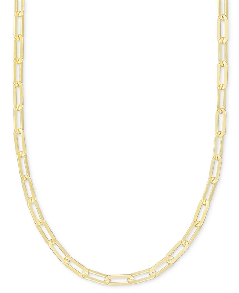 Giani Bernini Paperclip Link 18" Chain Necklace in 18k Gold-Plated Sterling Silver or Sterling Silver