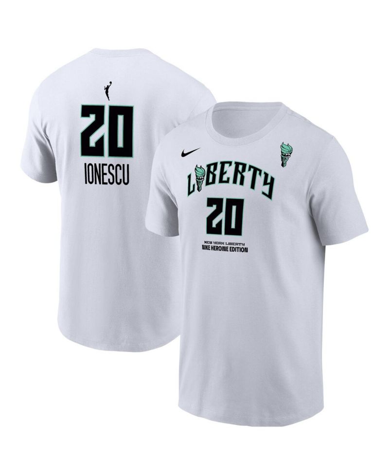 Men's Sabrina Ionescu White New York Liberty Heroine Edition Name & Number T-Shirt