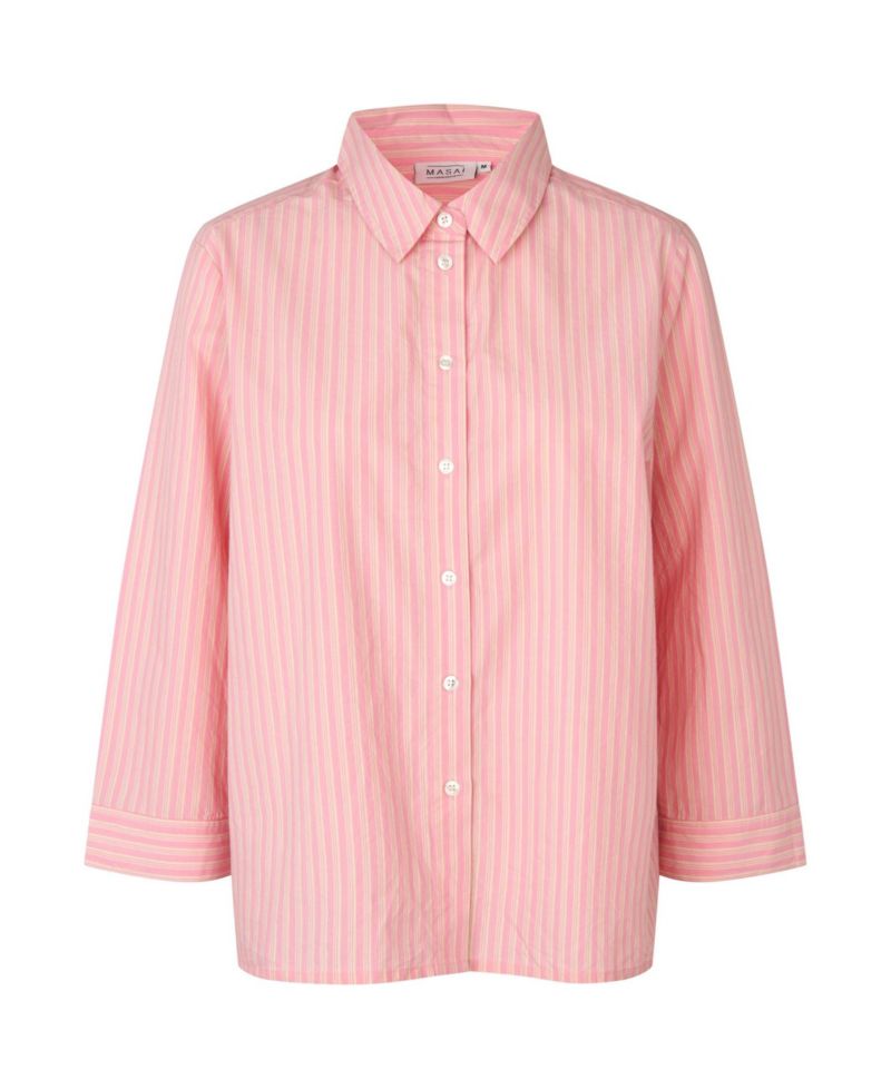 Women's MaIsalina Striped 3/4-Sleeve Button-Up Shirt