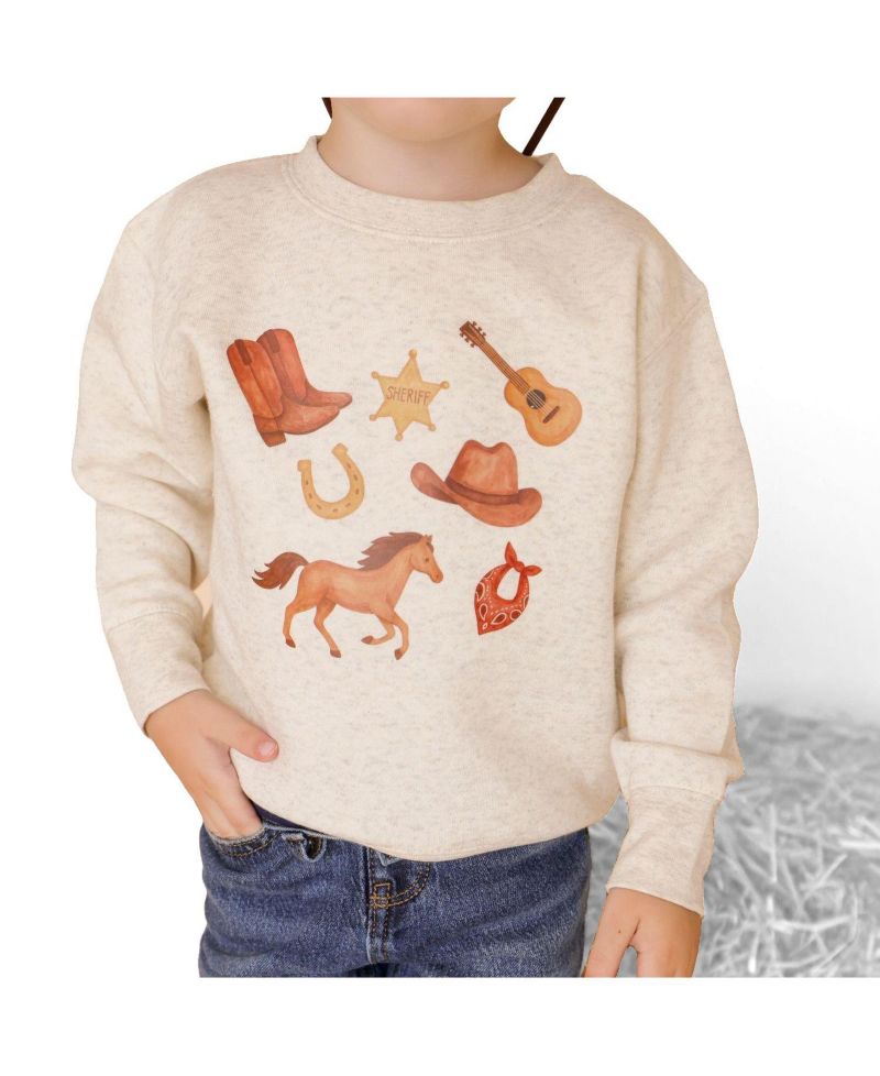 Big Boys 10 - 12 Western Cowboy Sweatshirt