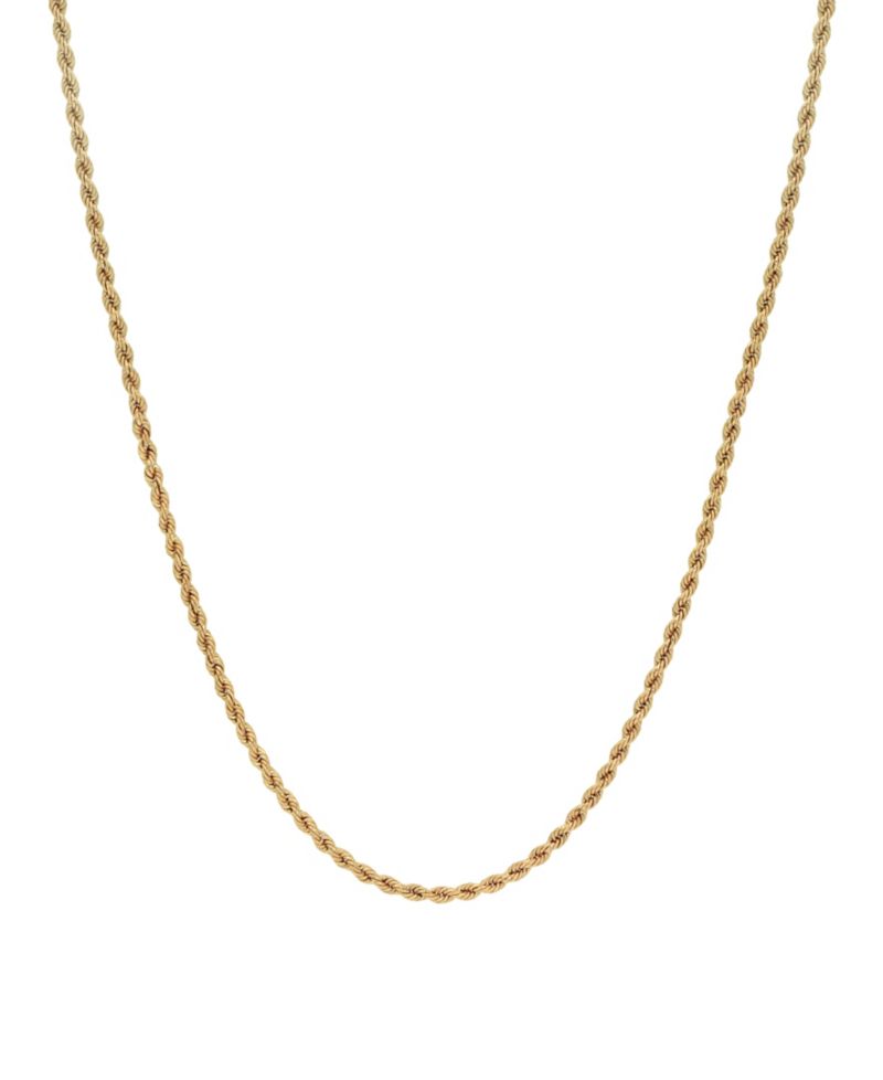 Rope Link 22" Chain Necklace (2.5mm) in 18k Gold