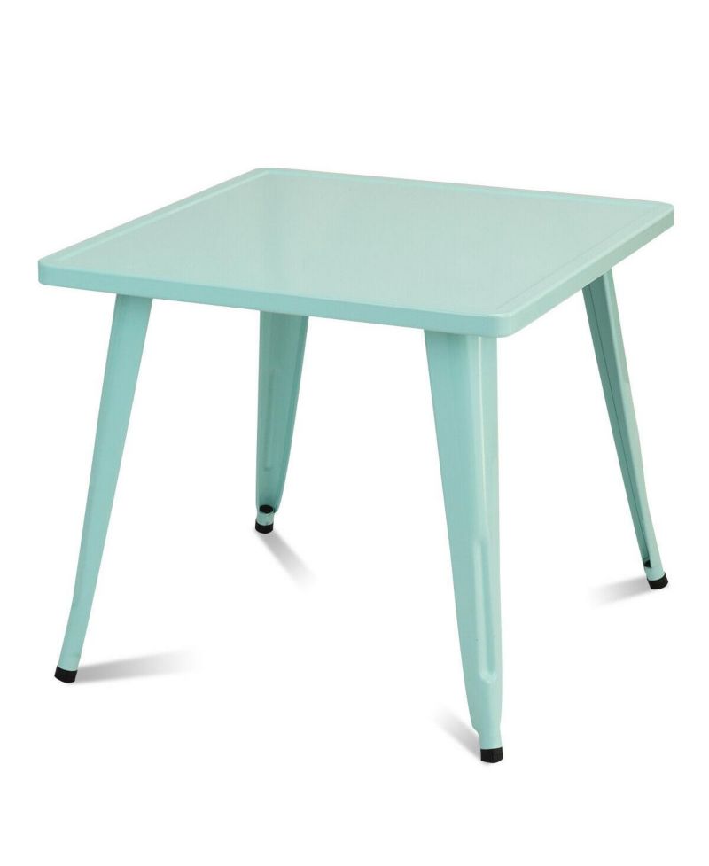 27'' Kids Square Steel Table Play Learn Activity Table-Blue