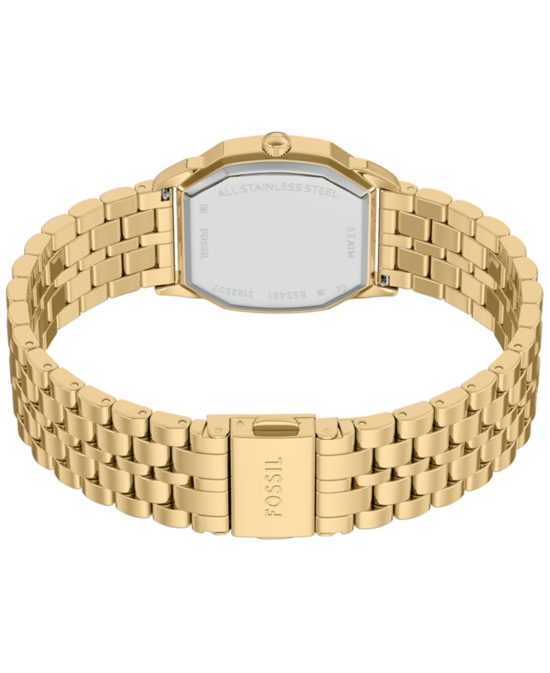Women's Harlow Three-Hand Gold-Tone Stainless Steel Watch, 32mm