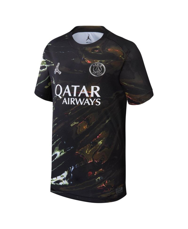 Big Boys and Girls Black Paris Saint-Germain 2025/26 Fifth Stadium Replica Jersey