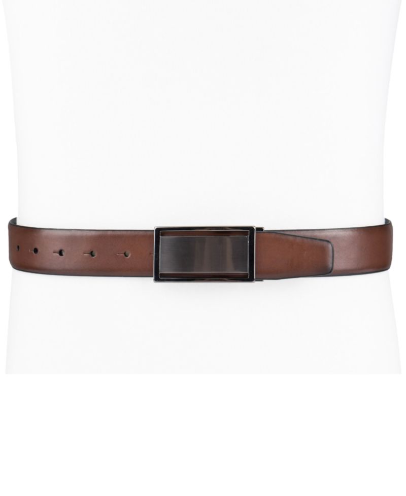 Men's Reversible Cut-Out Plaque Belt