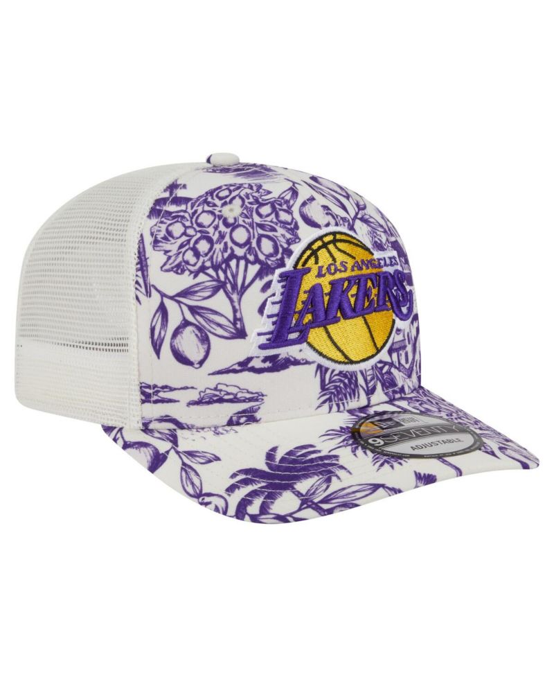 Men's White Los Angeles Lakers Lemon Tree 9SEVENTY Adjustable Hat