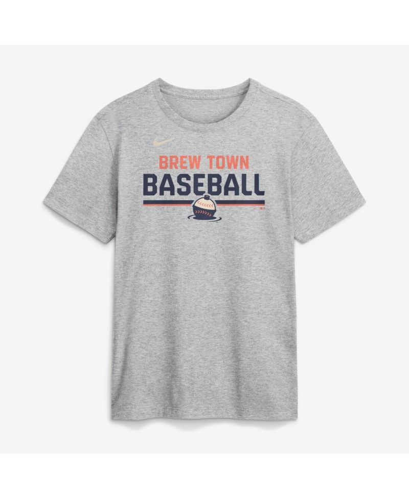 Men's Heather Gray Milwaukee Brewers 2026 City Connect Stacked Team Phrase T-Shirt