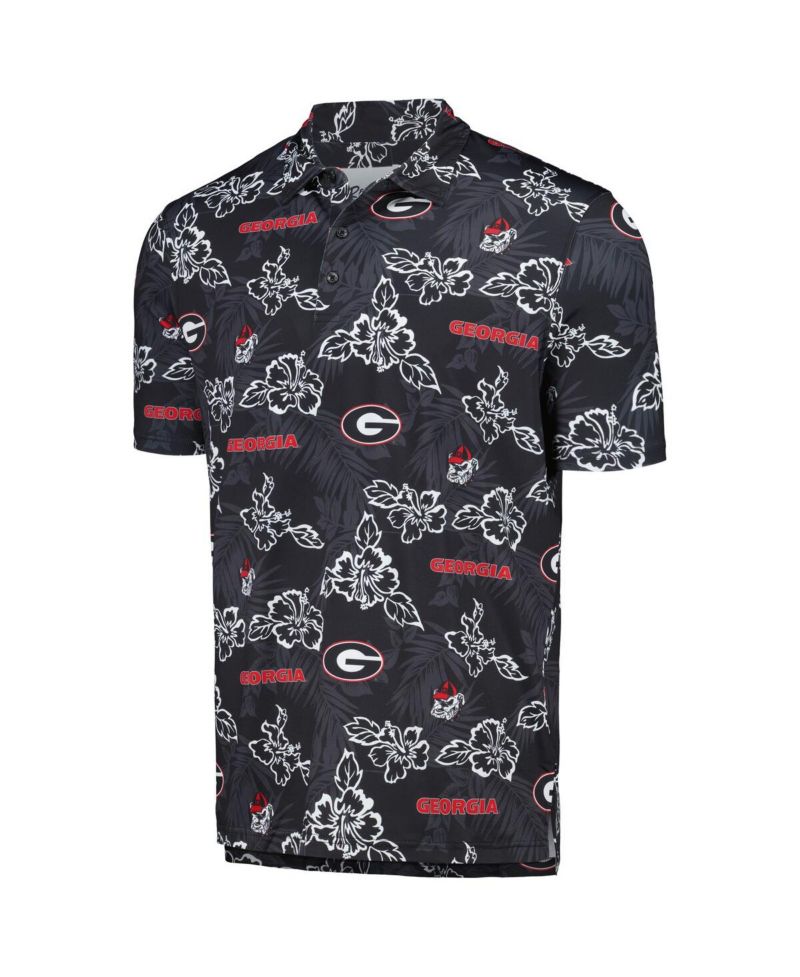 Men's Black Georgia Bulldogs Performance Polo Shirt