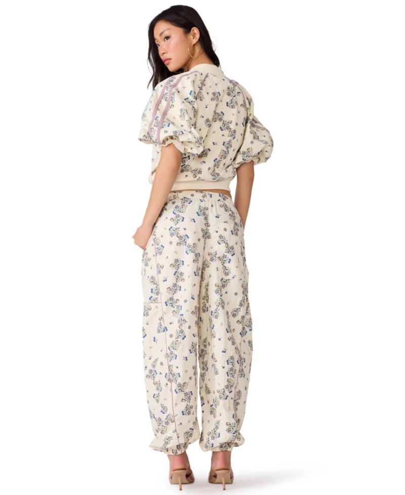 Women's Loreli Wide-Leg Pull-On Low-Rise Pants