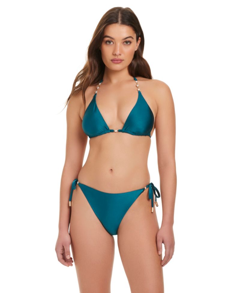 Women's Pearls Of Wisdom Cheeky-Coverage Tie-Side Bottom