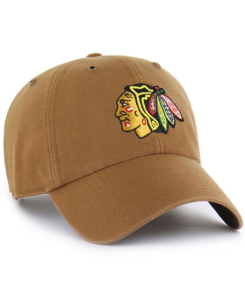 Carhartt x Men's Brown Chicago Blackhawks Clean Up Adjustable Hat