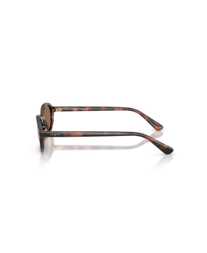 Kids' VJ2036 Oval Tortoise-Shell-Print Sunglasses