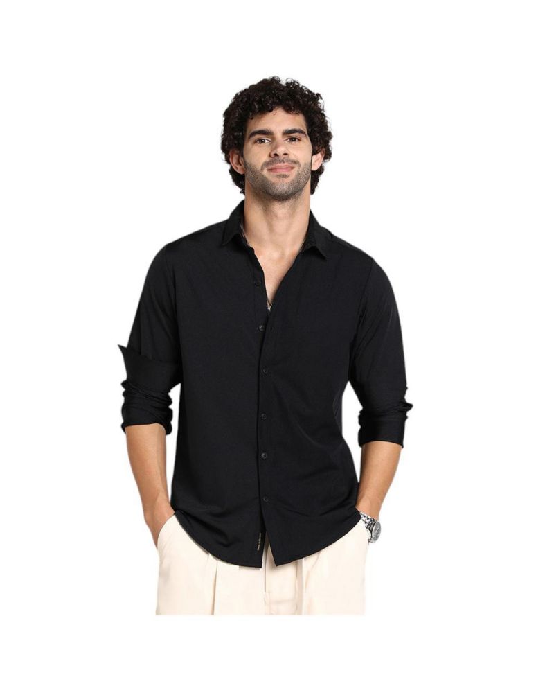 Men's Onyx Black Everyday Solid Shirt