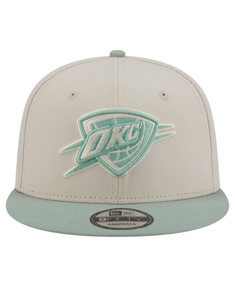 Men's Cream/Light Green Oklahoma City Thunder Color Pack 9FIFTY Snapback Hat