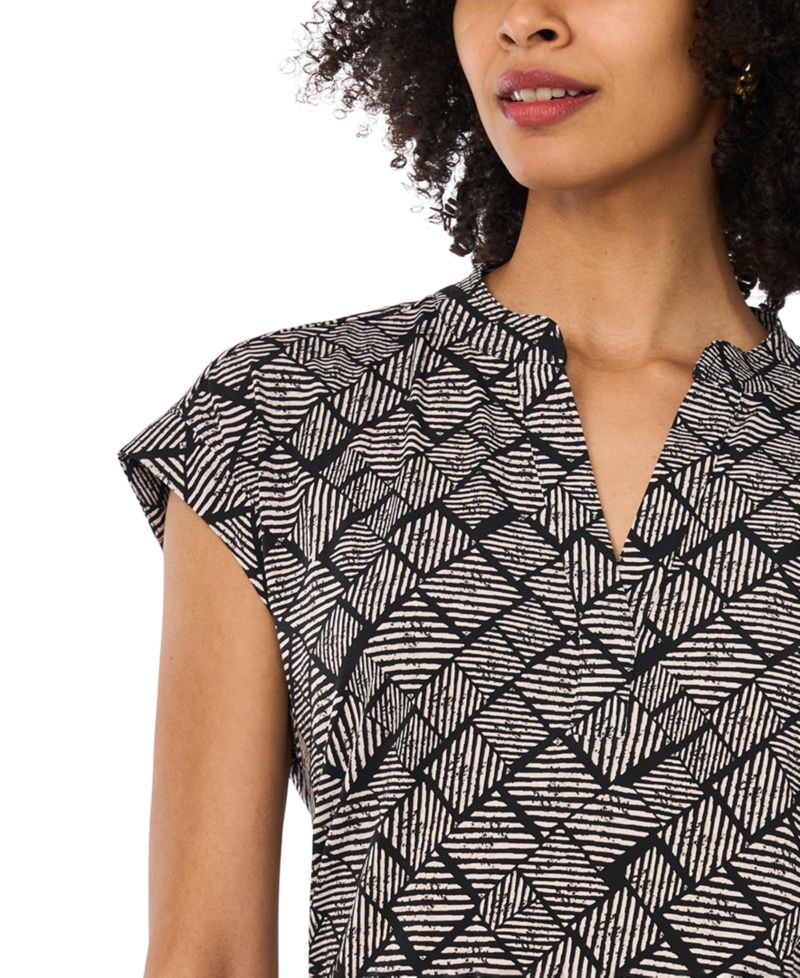 Women's Printed Short-Sleeve Top